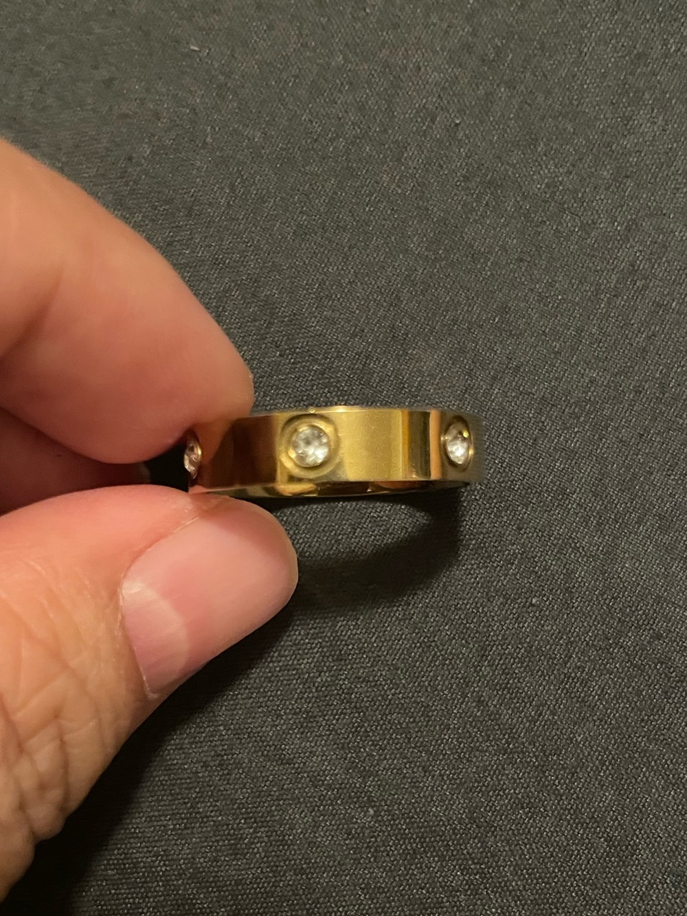 New - Classic love 18k gold plated, stainless steel love ring - inspired